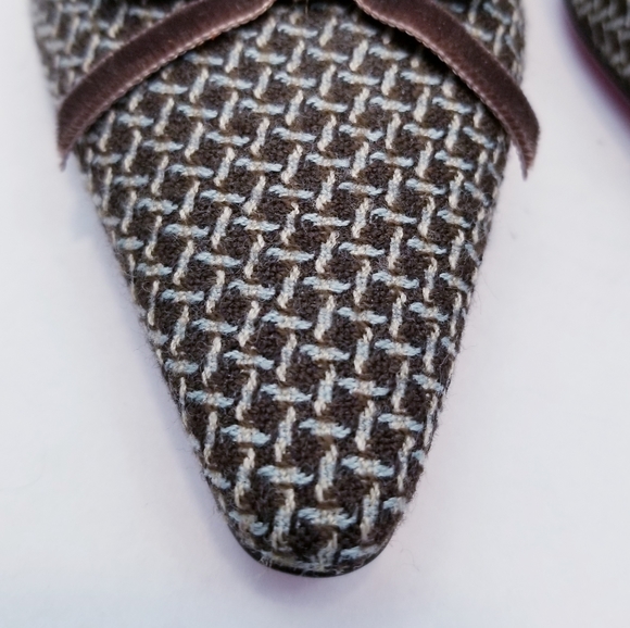 Boden Tweed Textured Kitten Heel Pumps, Size 8 - Picture 10 of 14